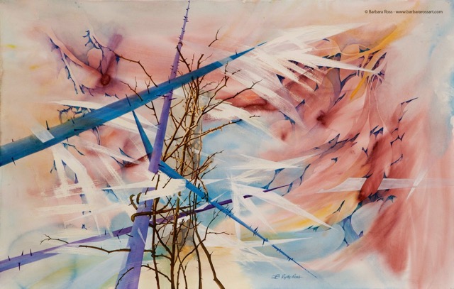 Spring Storm abstract painting 1